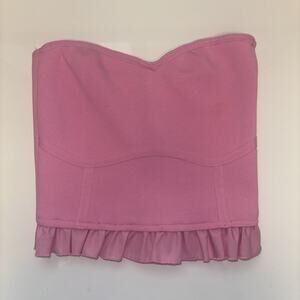 Women’s Knit Tank Baby Tub Top Pink Sz Med 70s Y2K Funky VTG Fairy Event Concert